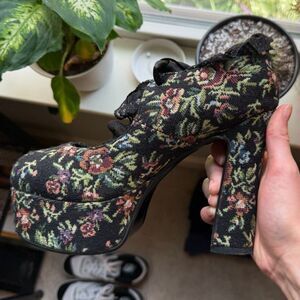Dolls Kill Floral Heels